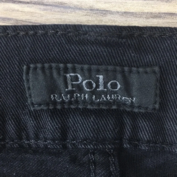 Polo Ralph Lauren The Tompkins Skinny Jeans Womens 25 Lace Up Black Coated Denim - Picture 10 of 14